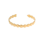 Heart bangle gold