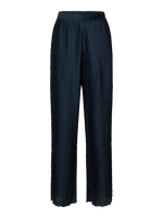 Slfelma hw wide plisse pant - dark sapphire