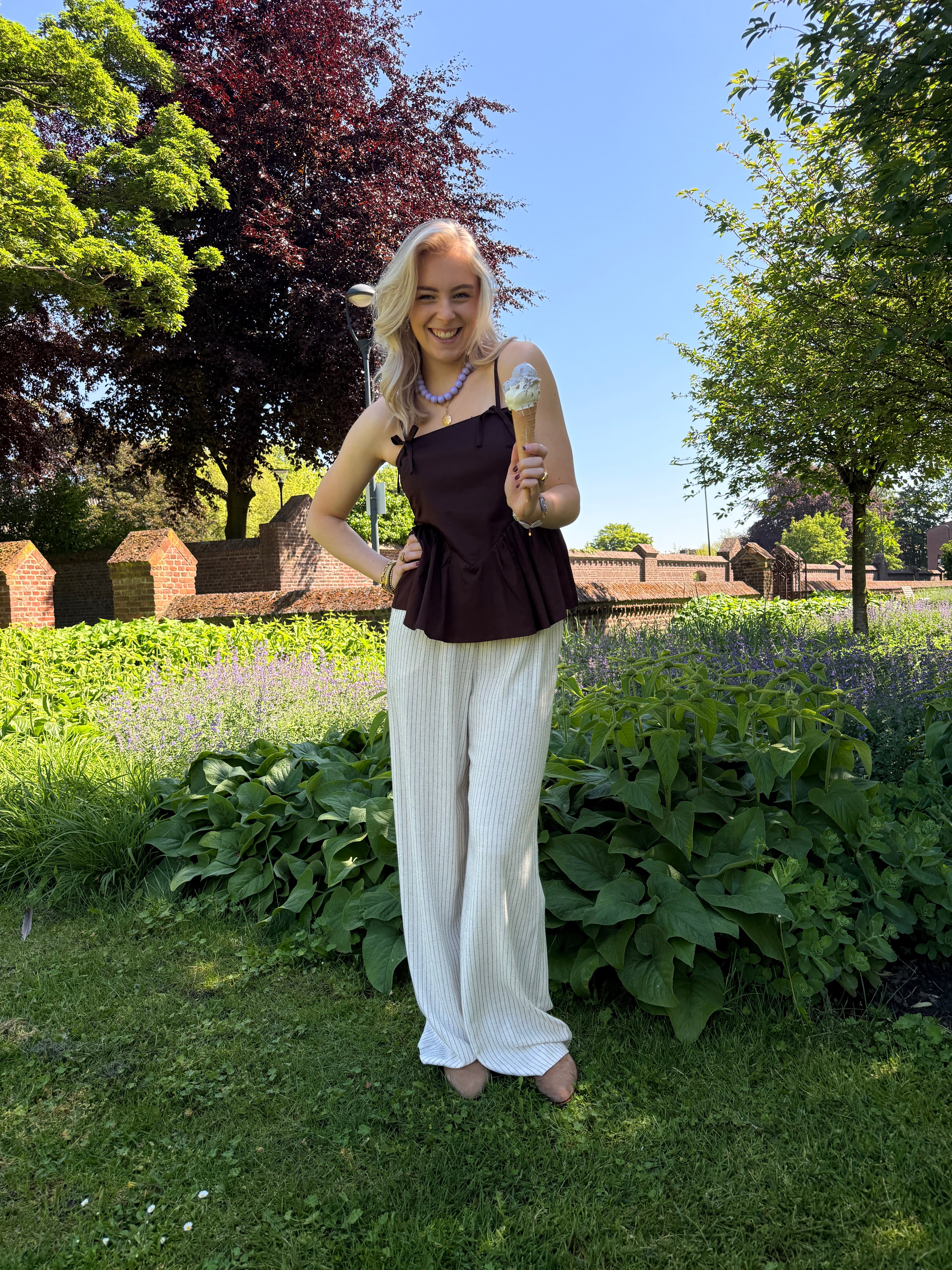 Yasmagly strap top - coffee bean