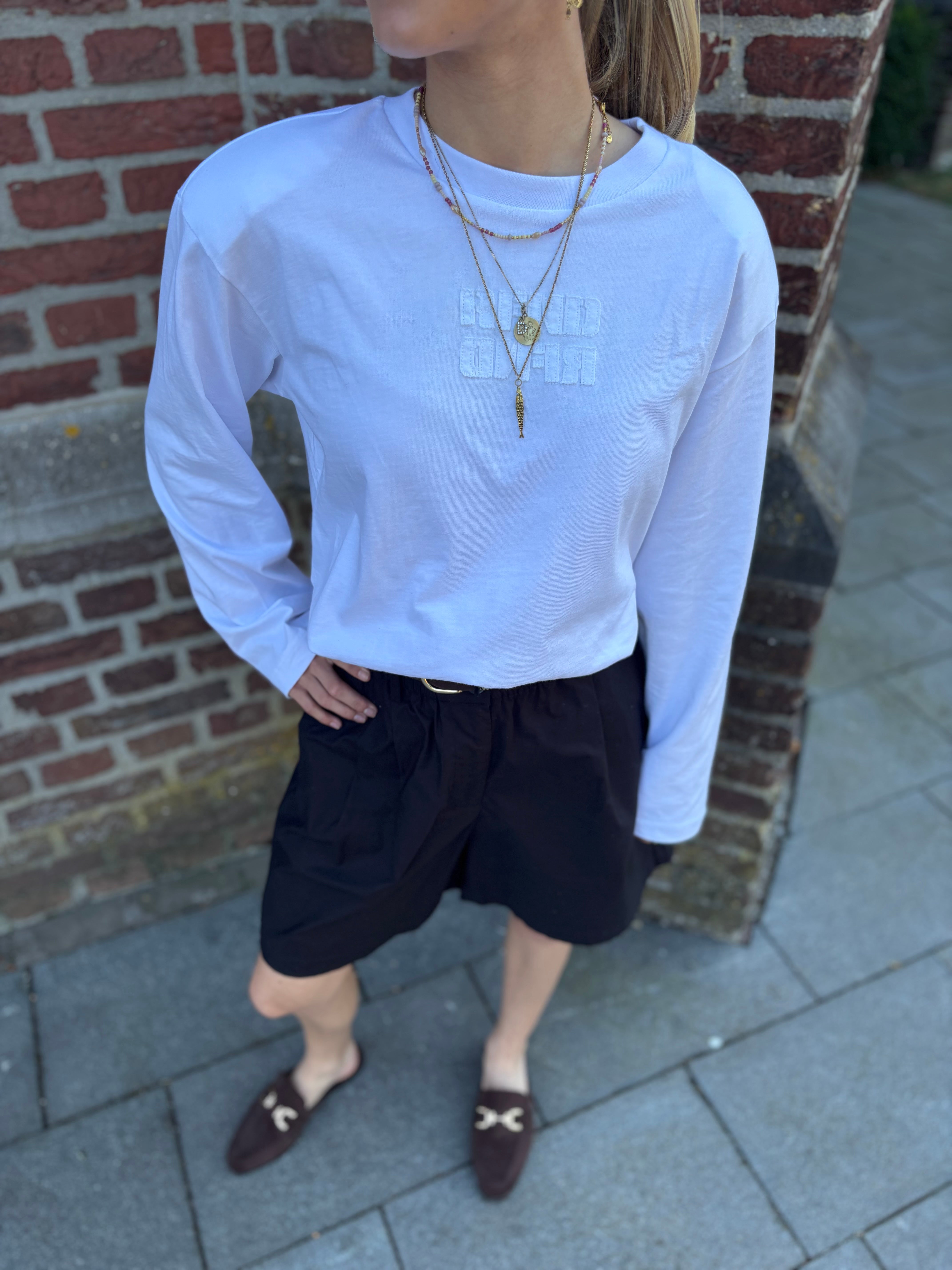 Longsleeve Stitch - white