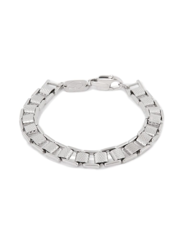 Flat chain bracelet silver
