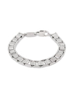 Flat chain bracelet silver