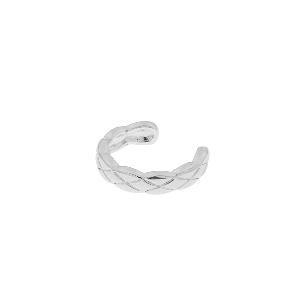 Cross earcuff silver