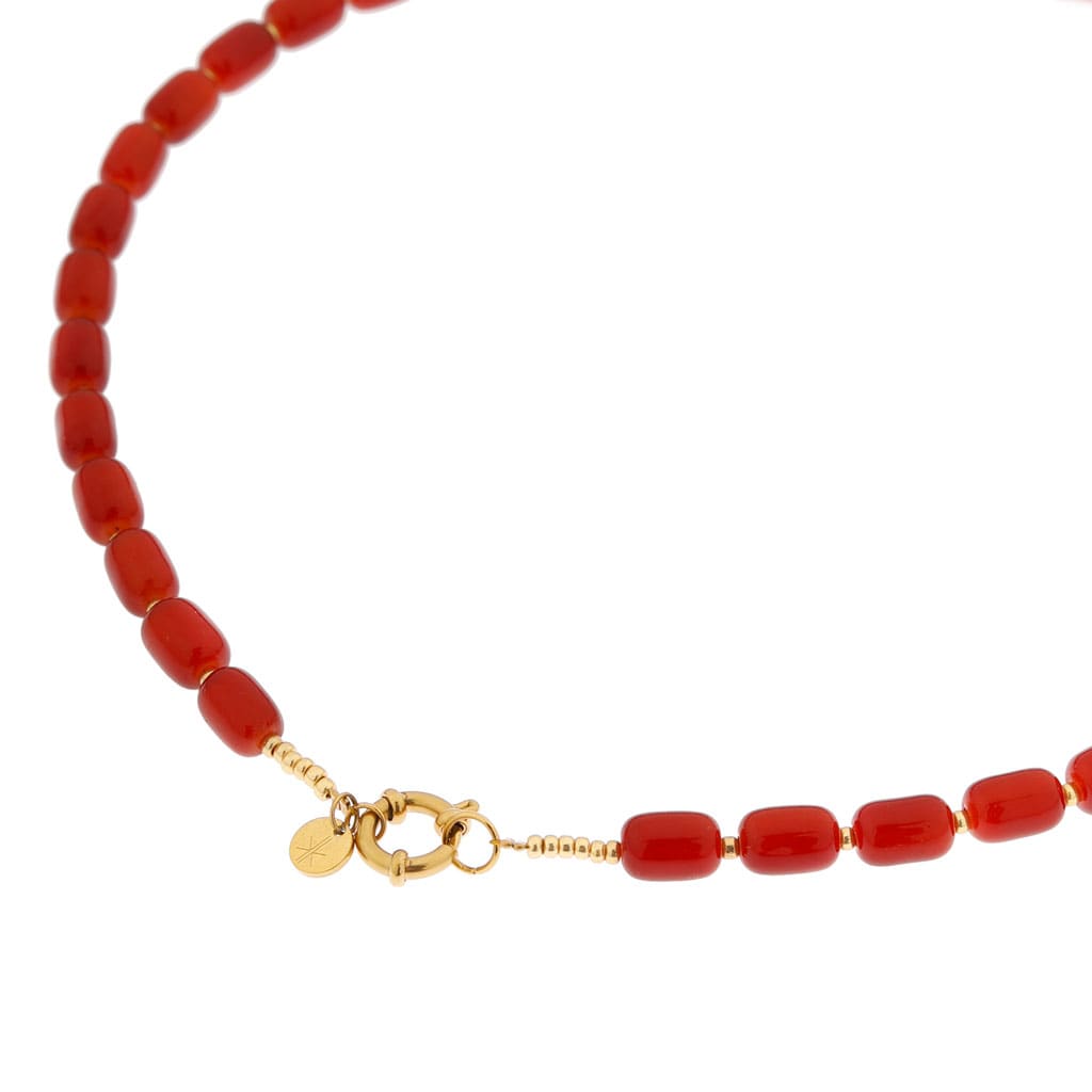 Grape beads necklace gold