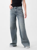Loose fit jeans - tinted blue