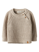 Nbnrumba ls loose knit lil - oxford tan melange