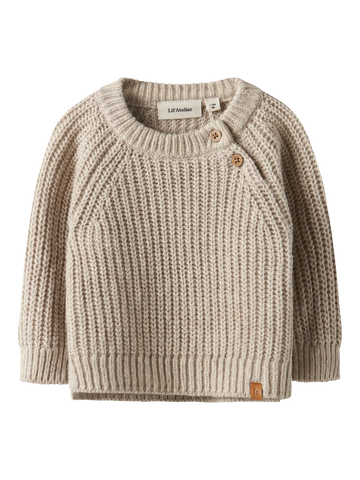 Nbnrumba ls loose knit lil - oxford tan melange