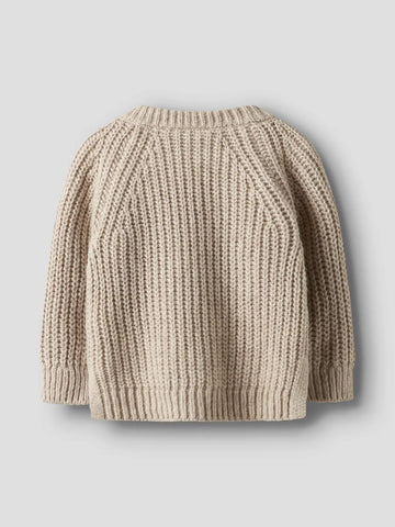 Nbnrumba ls loose knit lil - oxford tan melange