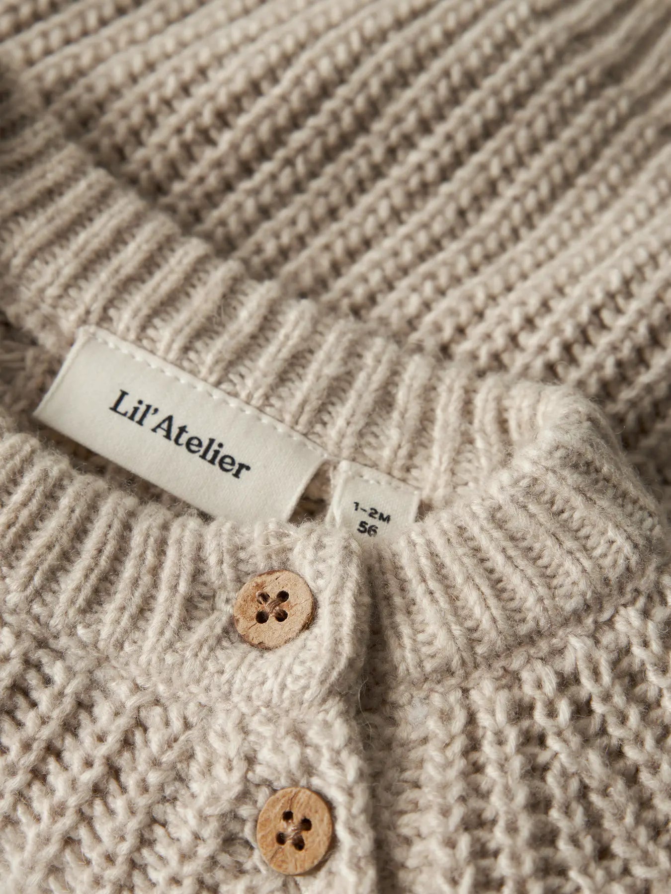 Nbnrumba ls loose knit lil - oxford tan melange