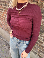 Yastrixo ls knit pullover - Port royale