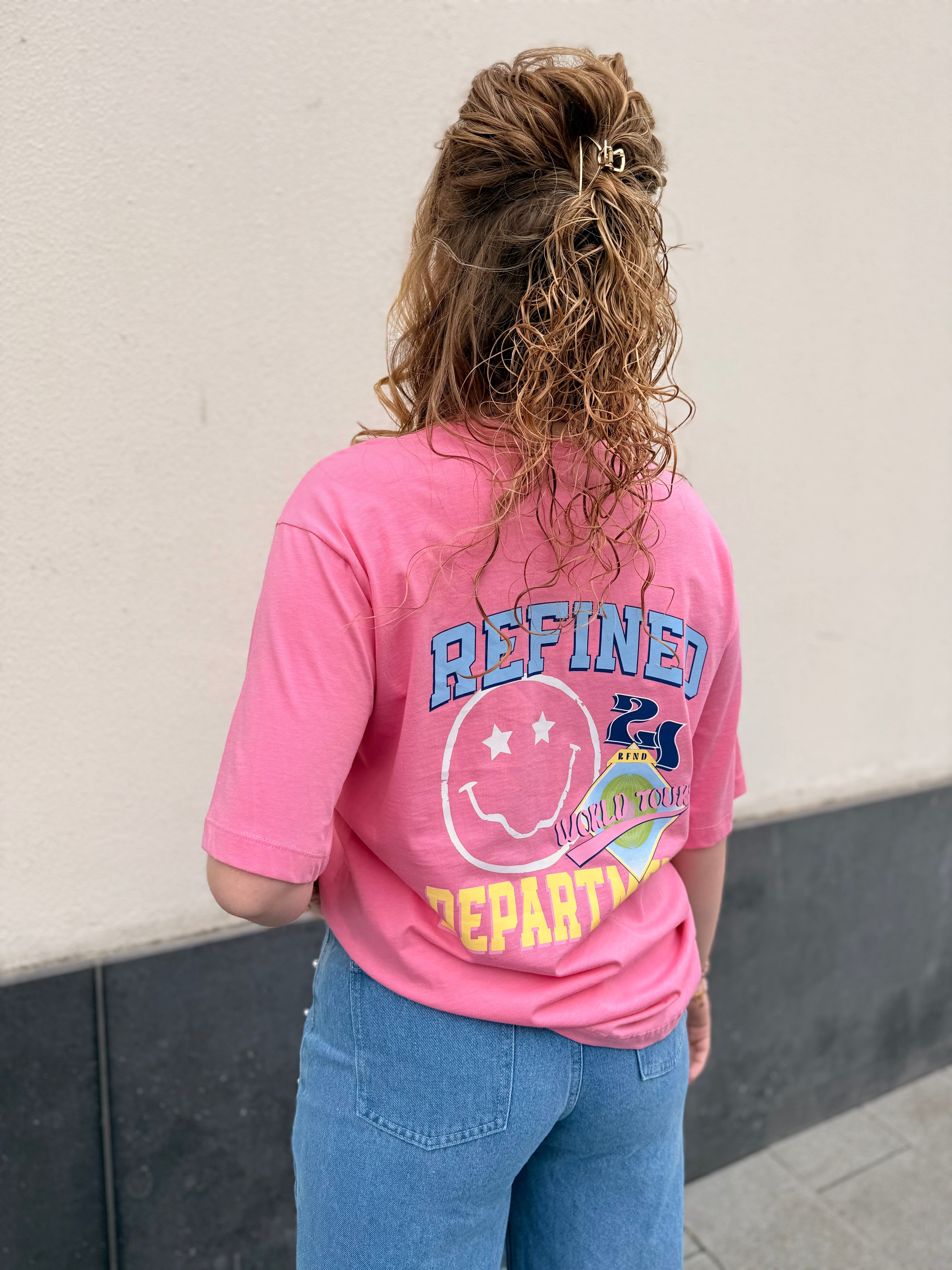 Oversized t-shirt maggy - soft pink