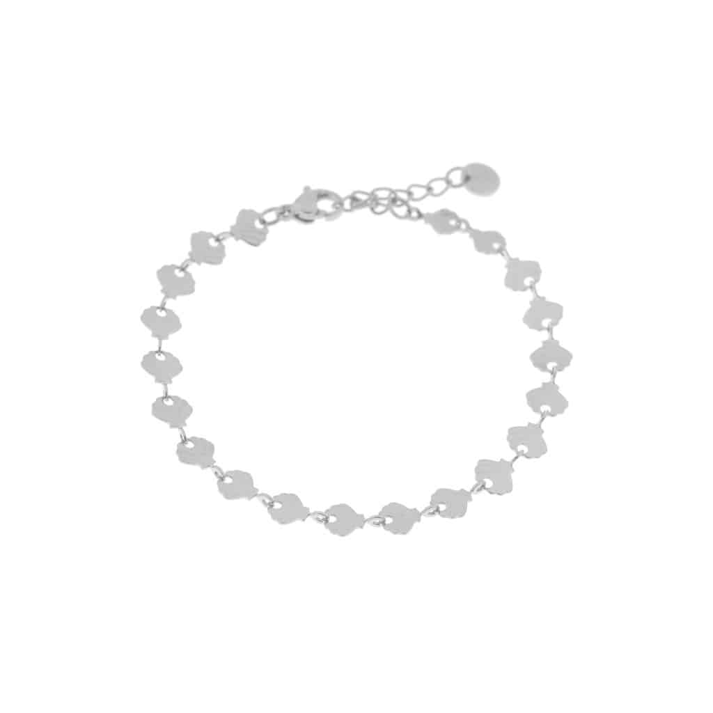 Shell bracelet silver