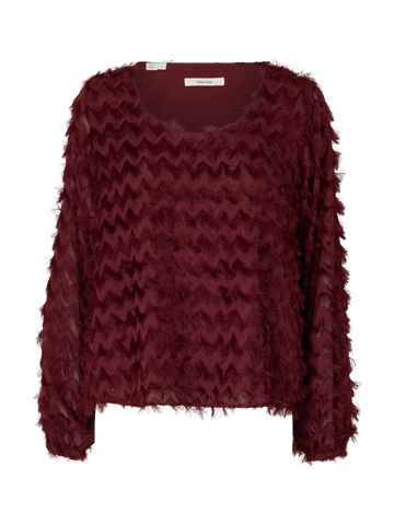 Slwmyla ls relaxed top - tawny port