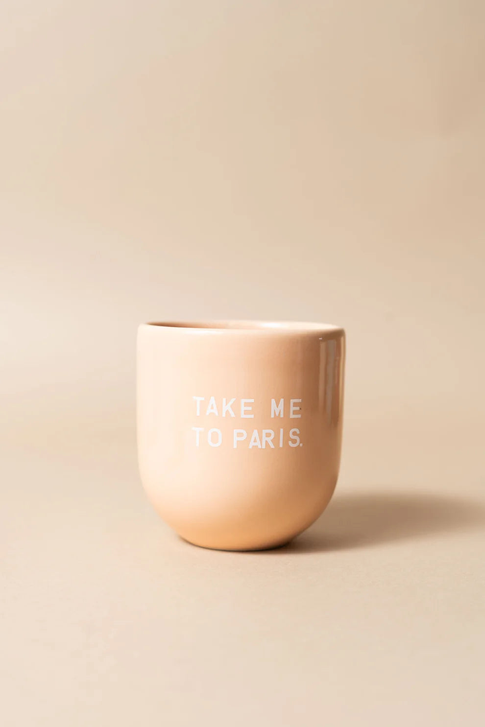 Sisi cup Take me to Paris - perzik/wit
