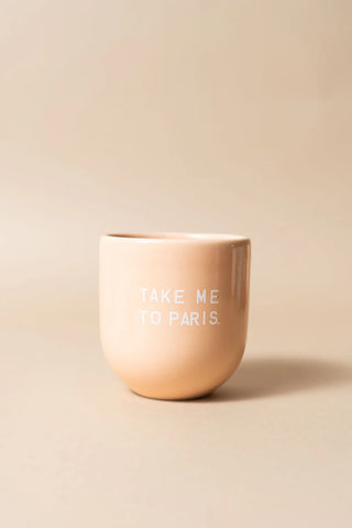 Sisi cup Take me to Paris - perzik/wit
