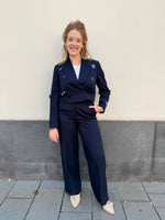 Yasmidnight wide mw pant - navy blazer