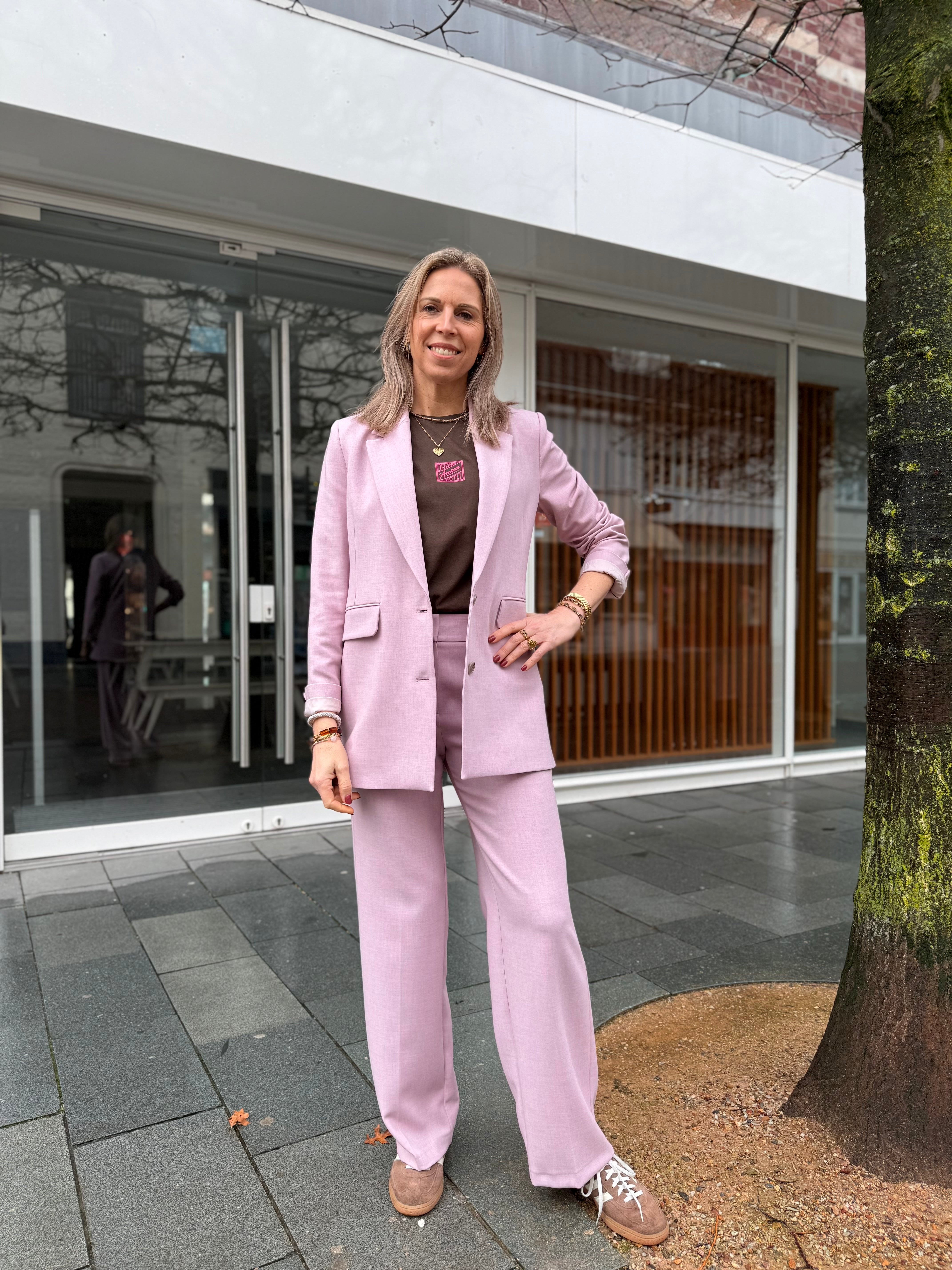 Sflrita blazer - Bleached Mauve