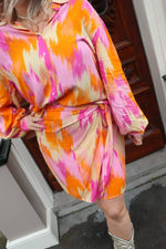 Oversized blouse Faya - pink