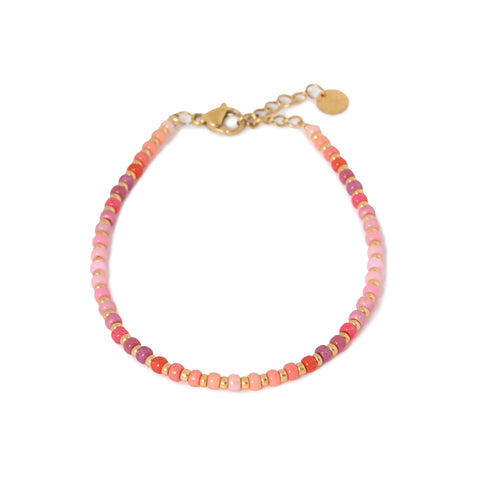 All day pink bracelet gold