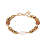 Amber gold bracelet gold