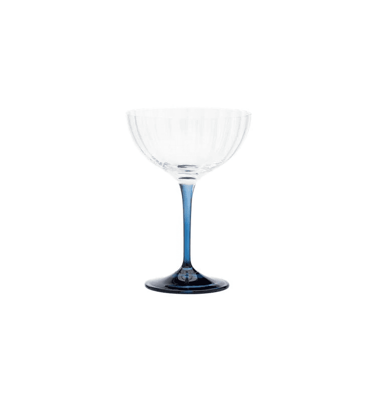 Champagne glass - ocean blue
