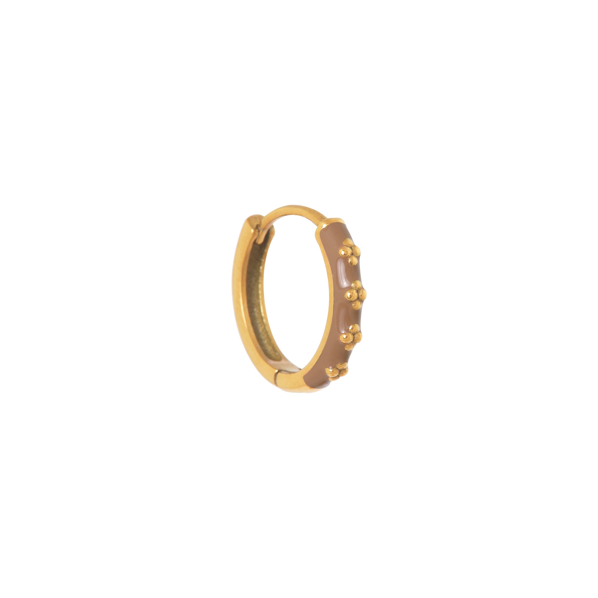 Axis brown hoop gold