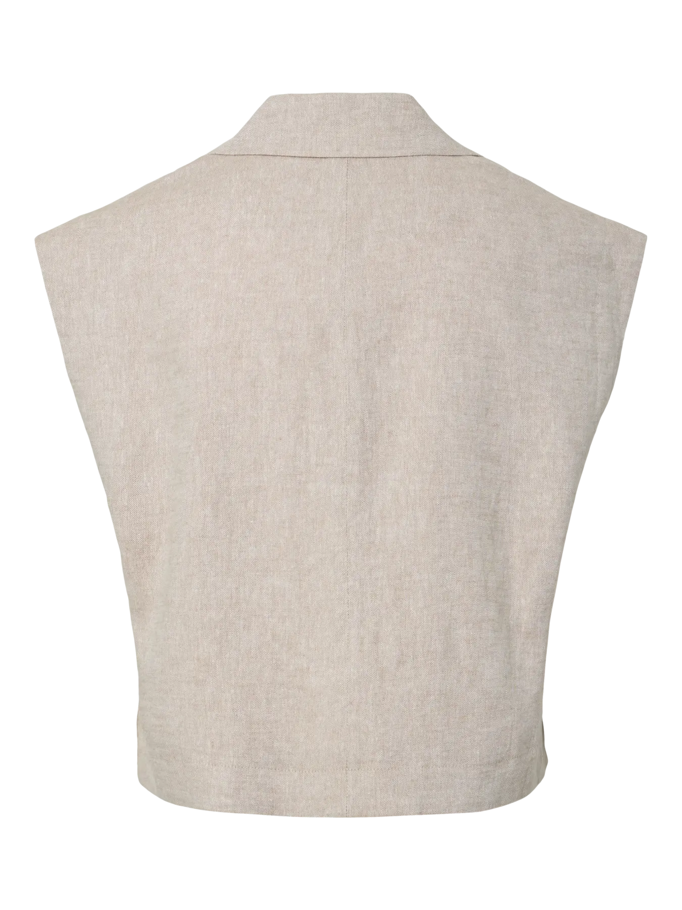 Yasusuma linen waistcoat - White pepper