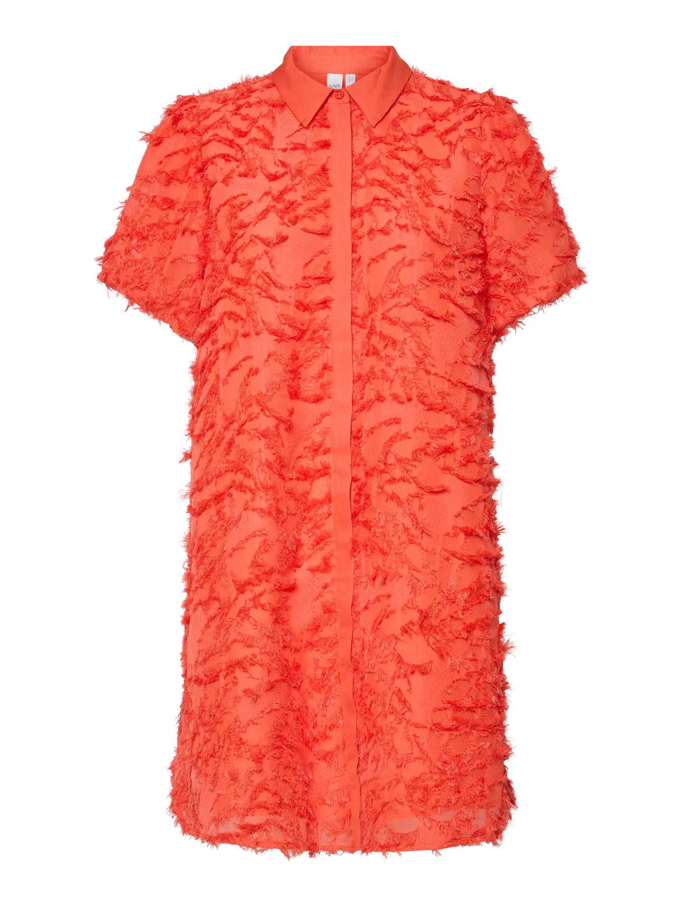 Yasgia ss shirt dress - cherry tomato