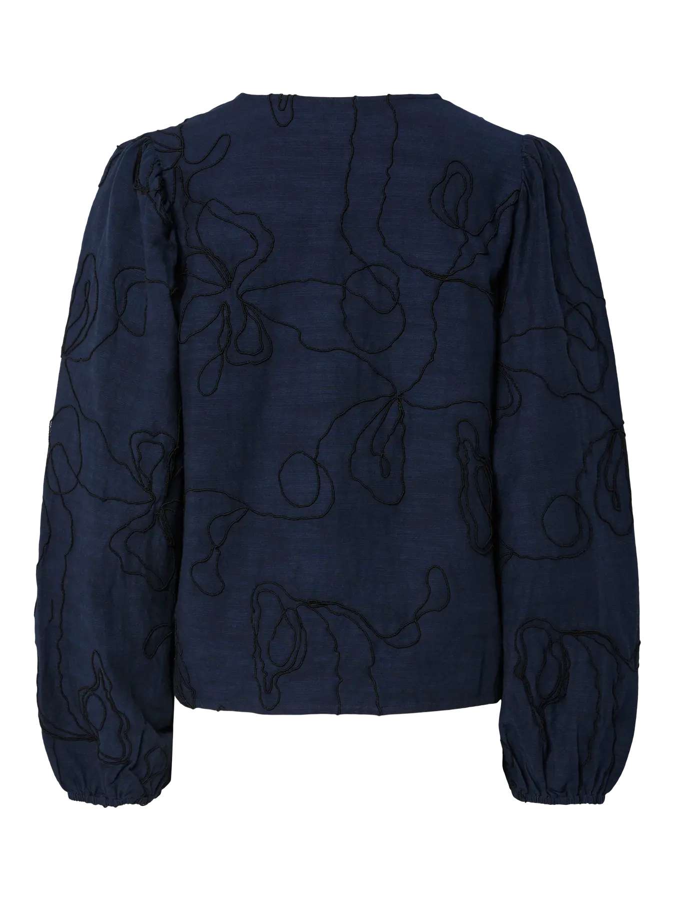 Yasjetta ls shirt - navy blazer, black detail