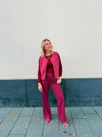 Knitted Top Devina - Fuchsia purple/red