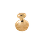 Big shell hoop gold