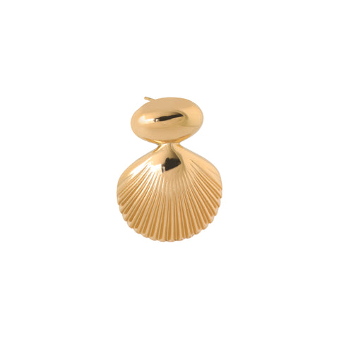 Big shell hoop gold