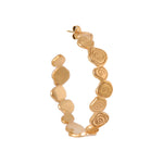 Big twirl hoop gold