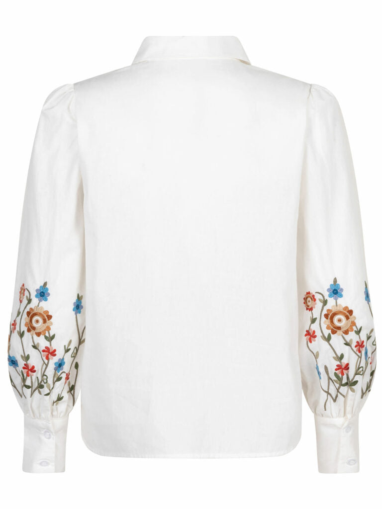 Blouse Blossom - white/pink/lilac