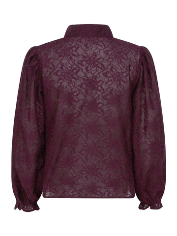 Blouse Victoria - Burgundy