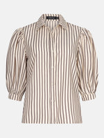 Blouse Bobbie - Brown stripe