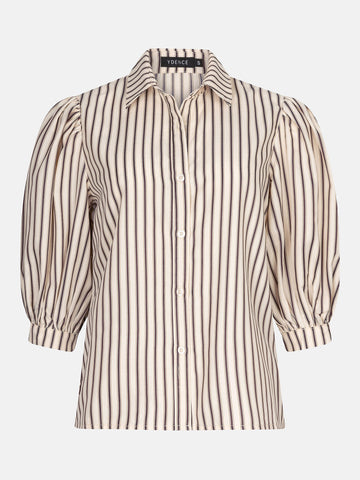 Blouse Bobbie - Brown stripe