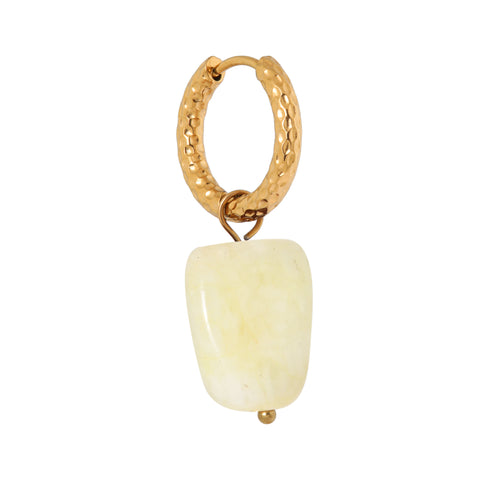 Butter yellow hoop gold