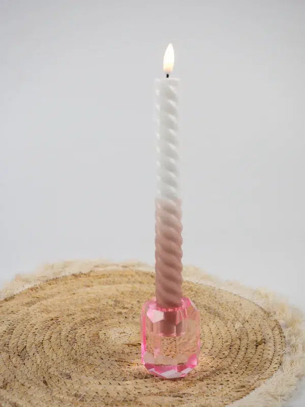 LED Swirl kaars sand