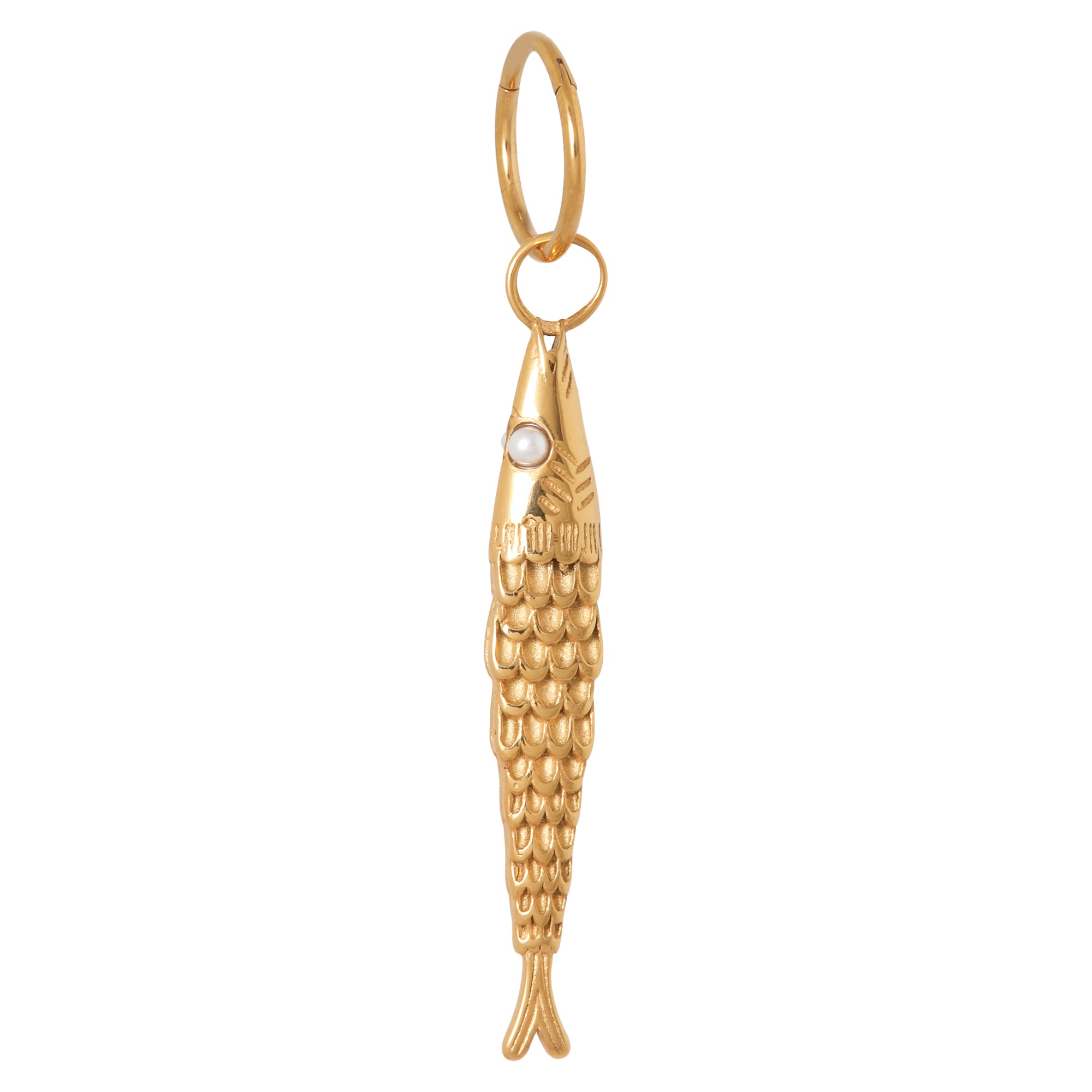 Catch of the day charm gold
