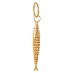 Catch of the day charm gold