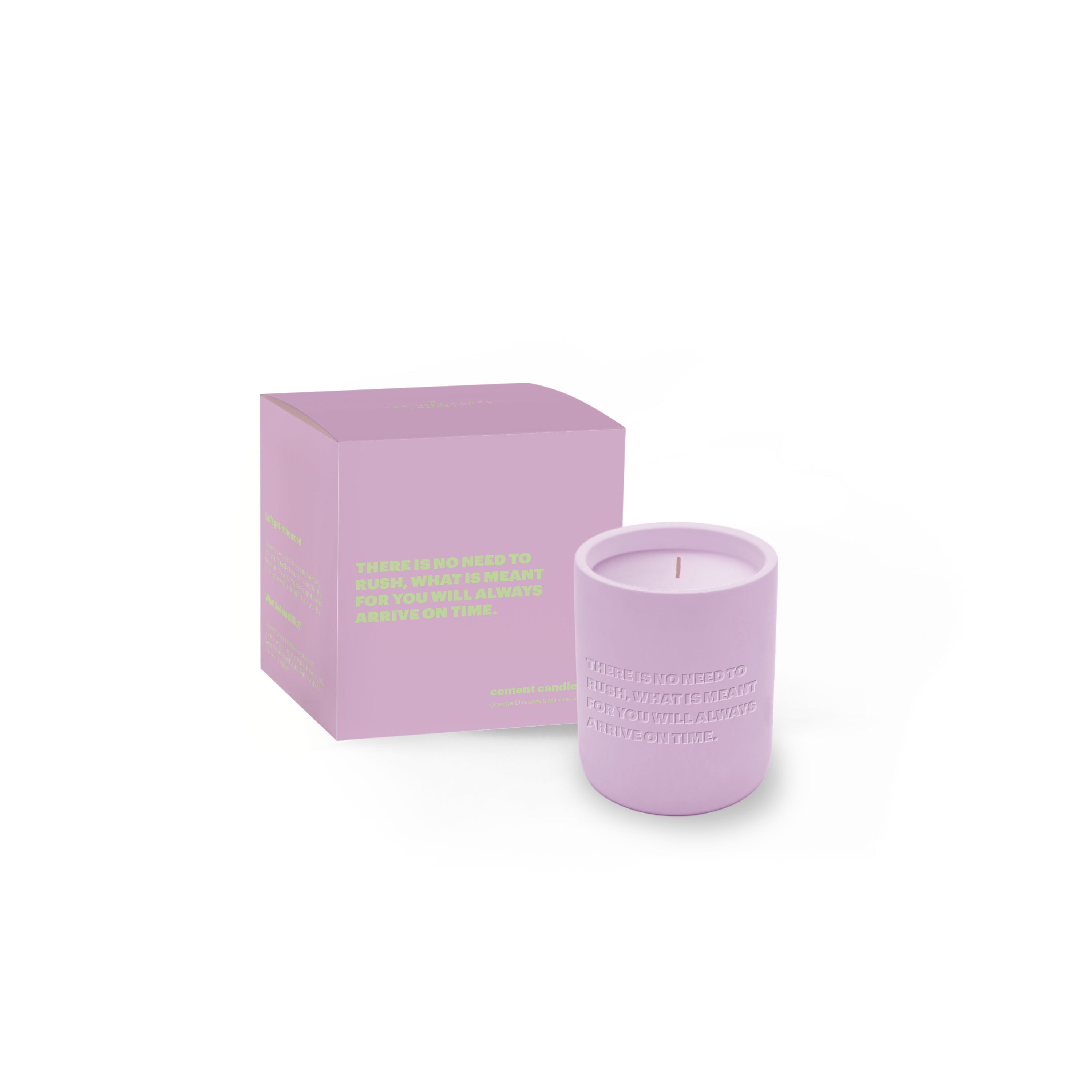 Cemented candle 170gr - There is no need to rush