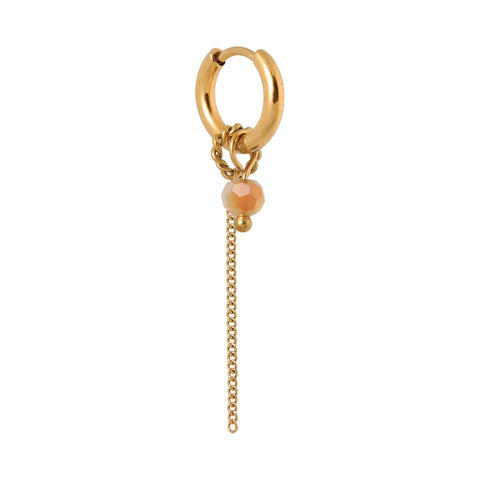 Chain orange round hoop gold