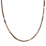 Chique brown necklace gold