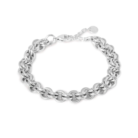 Circles bracelet silver