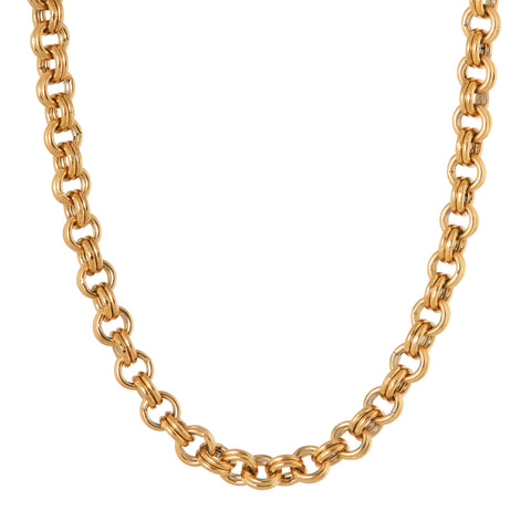Circles necklace gold