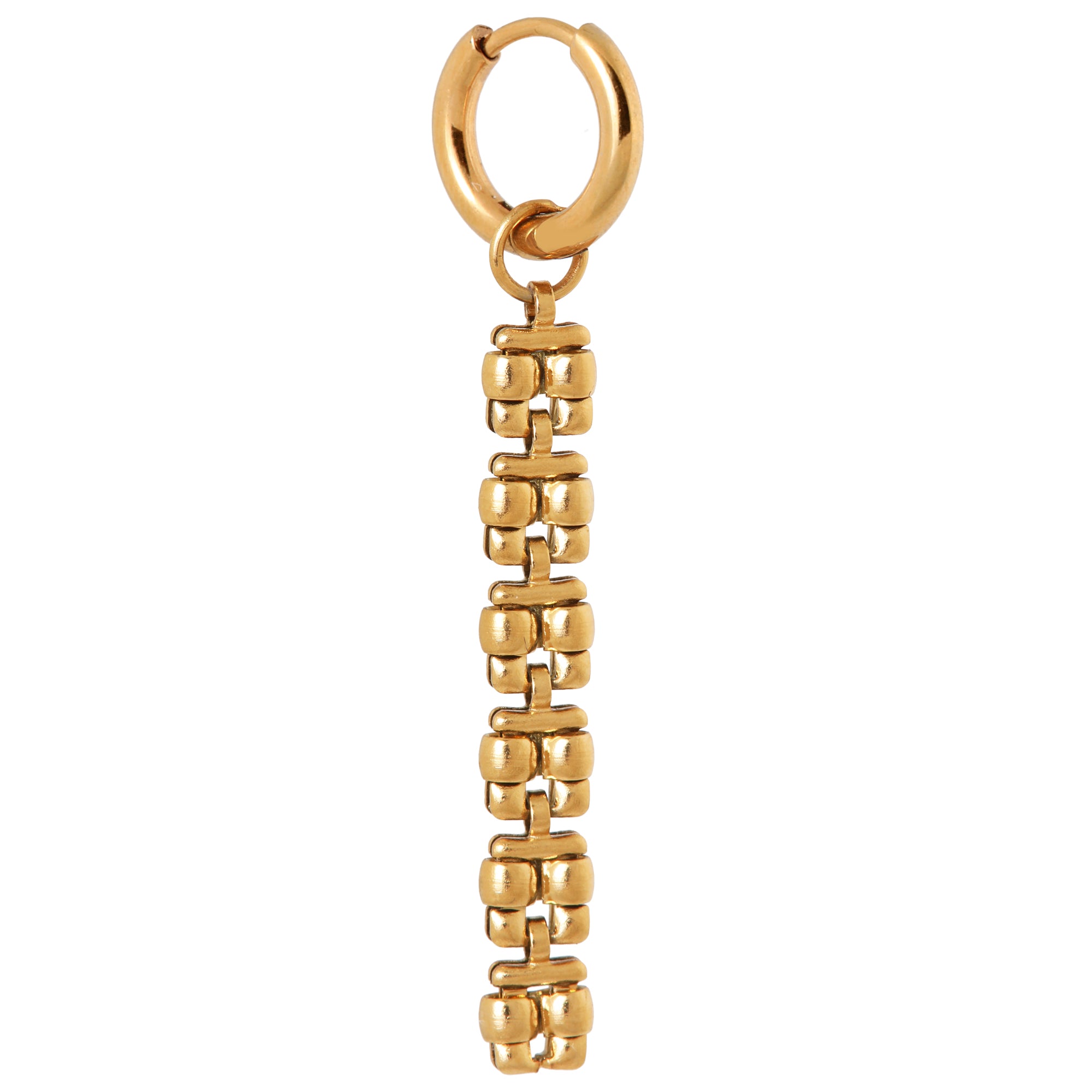 Classic square hoop gold