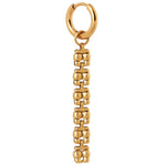 Classic square hoop gold