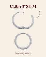 Cloudy hoop silver