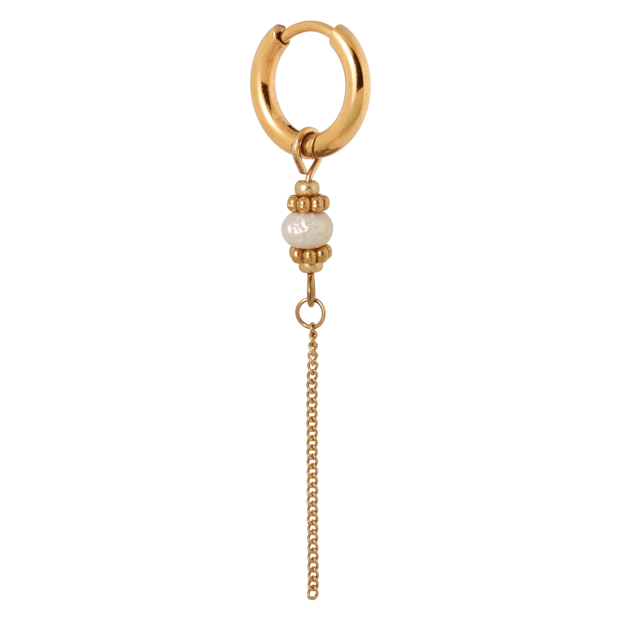 Cloudy hoop gold